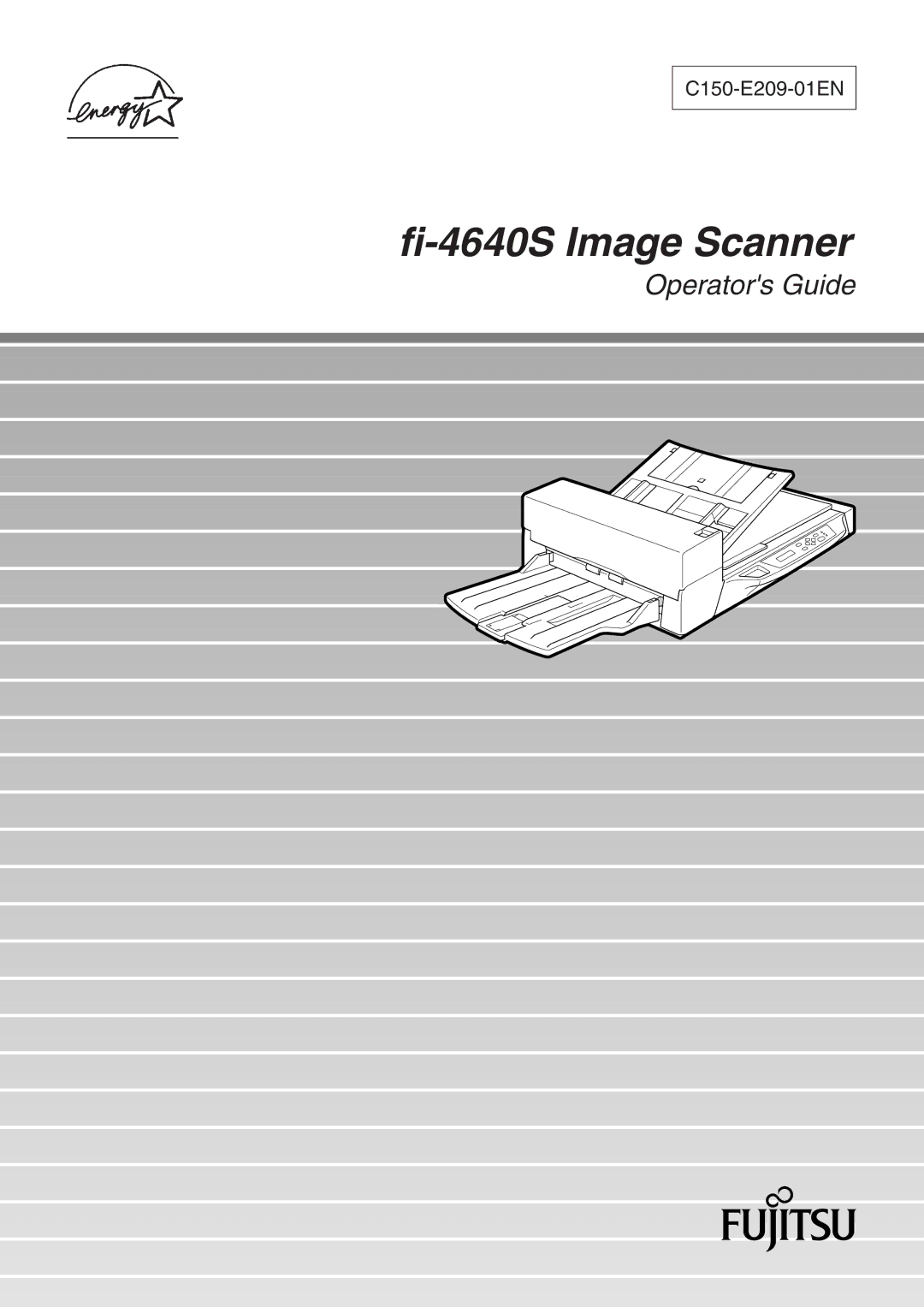 Fujitsu fi-4640S manual Fi-4640S Image Scanner 