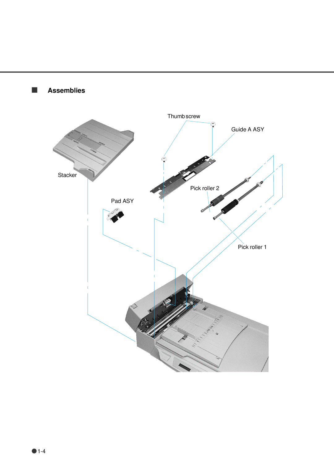 Fujitsu fi-4640S manual Assemblies 