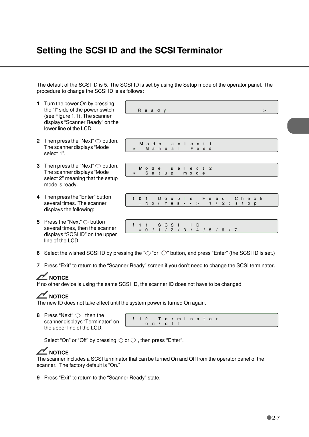 Fujitsu fi-4640S manual Setting the Scsi ID and the Scsi Terminator 