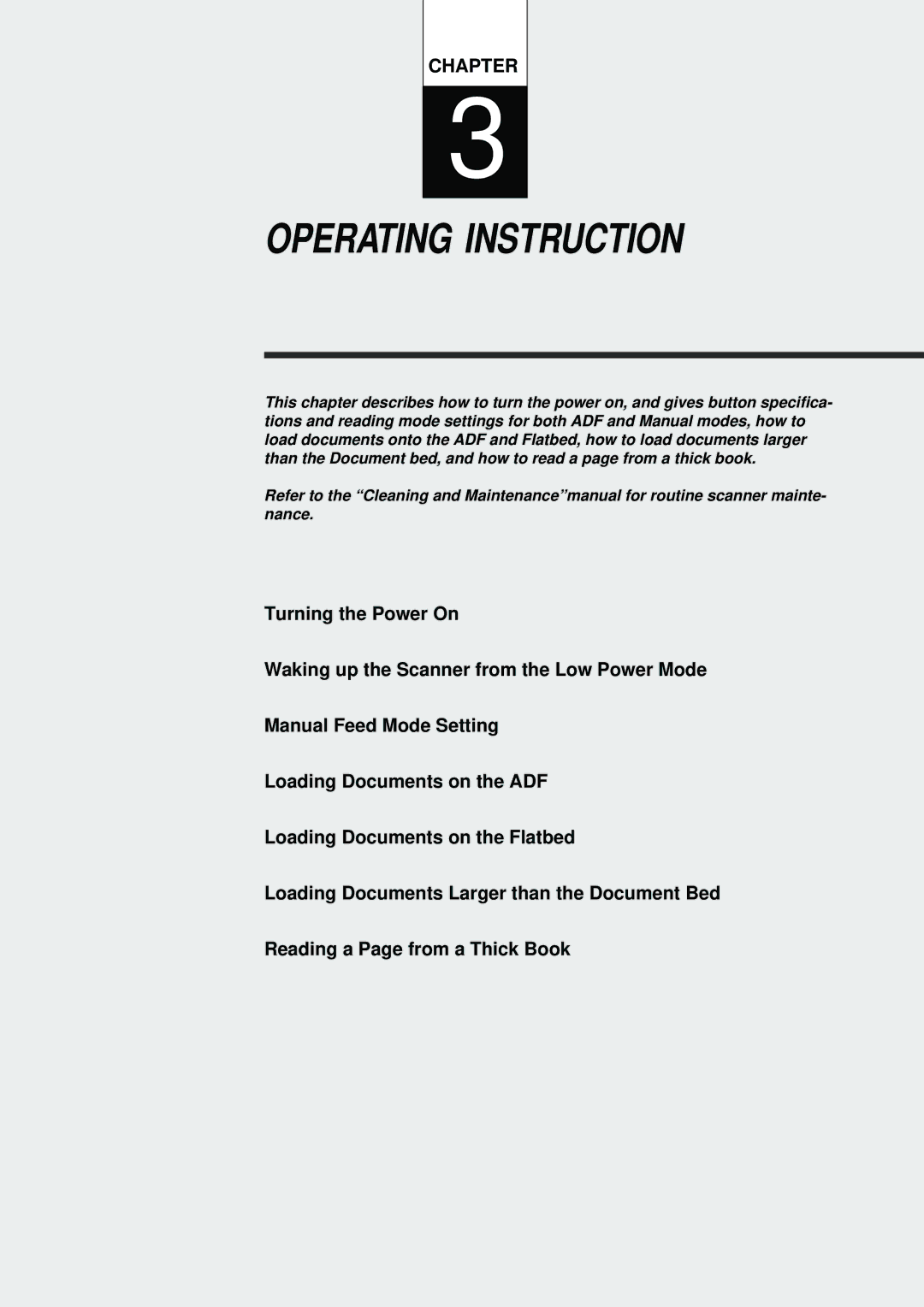 Fujitsu fi-4640S manual Operating Instruction 