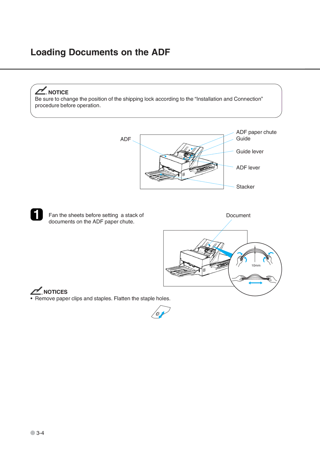 Fujitsu fi-4750L manual Loading Documents on the ADF, Adf 