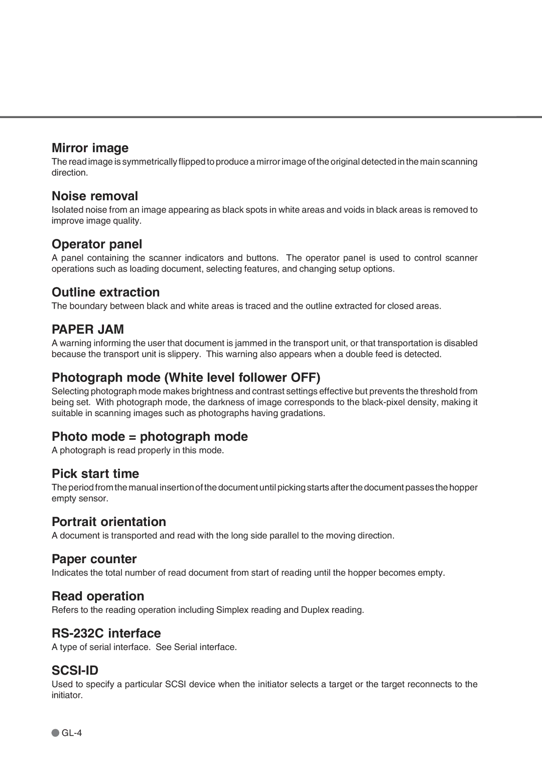 Fujitsu fi-4750L manual Paper JAM 