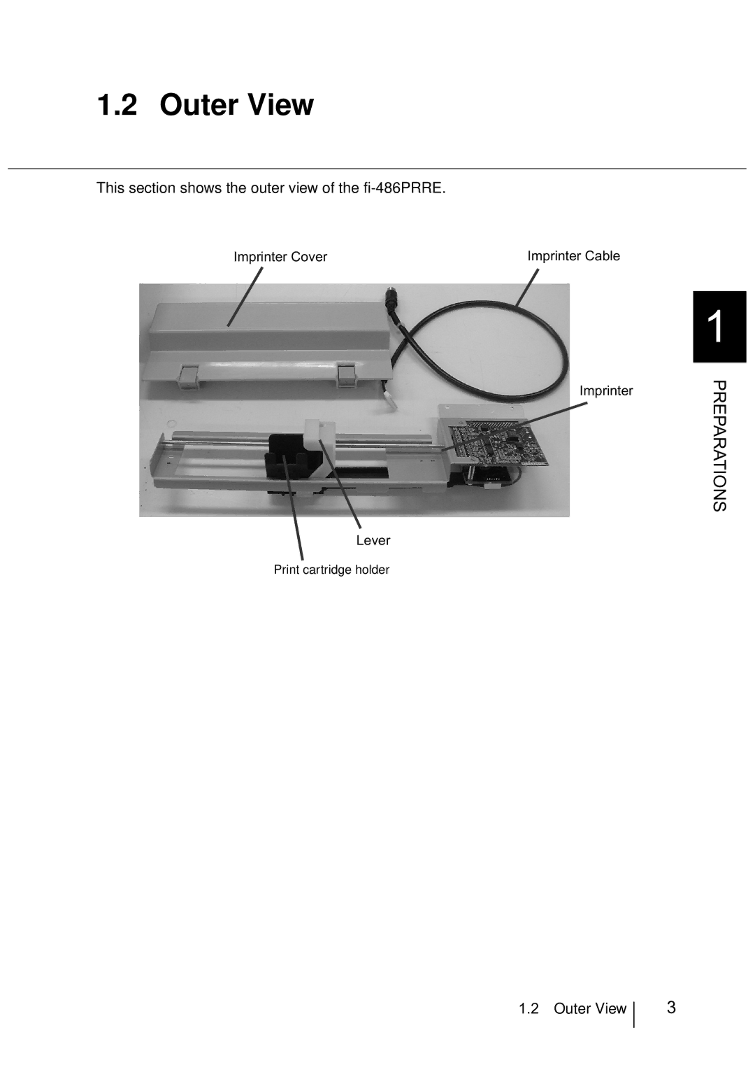 Fujitsu FI-486PRRE manual Outer View 