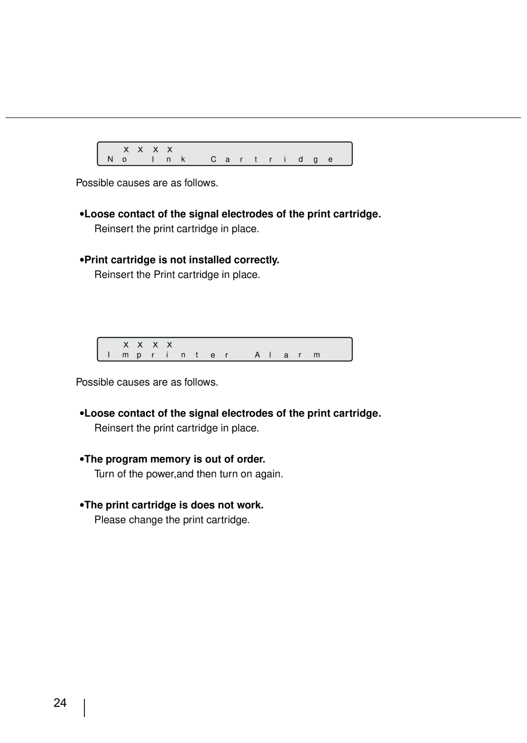 Fujitsu FI-486PRRE manual Print cartridge is not installed correctly 