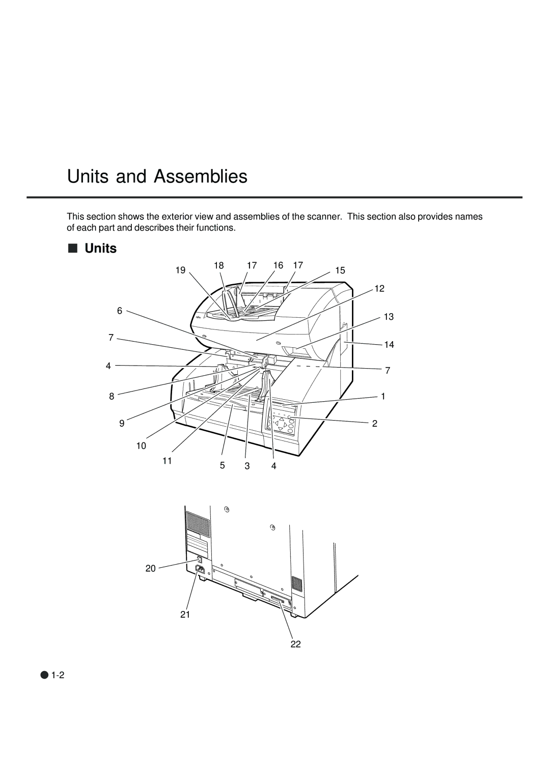 Fujitsu fi-4990C manual Units and Assemblies 