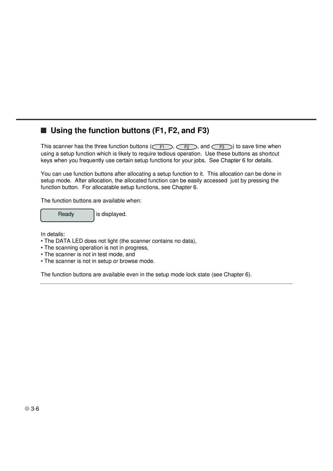 Fujitsu fi-4990C manual Using the function buttons F1, F2, and F3 