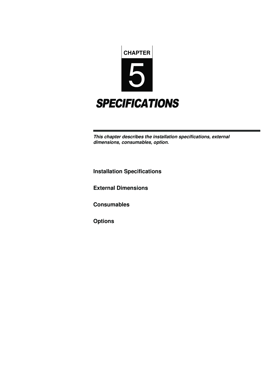 Fujitsu fi-4990C manual Specifications 