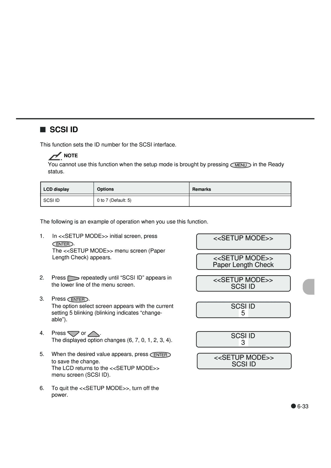 Fujitsu fi-4990C manual Scsi ID 