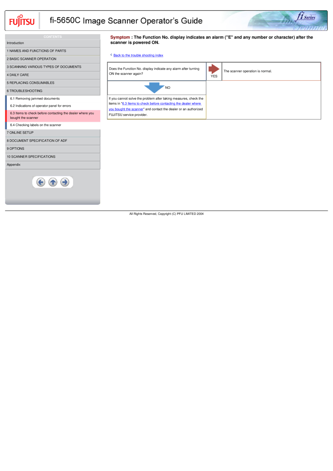 Fujitsu fi-5650C specifications Contents 