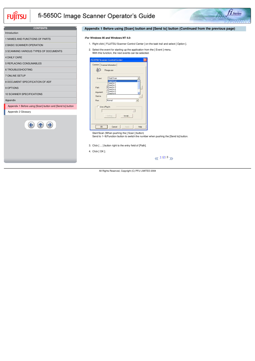 Fujitsu fi-5650C specifications For Windows 95 and Windows NT 