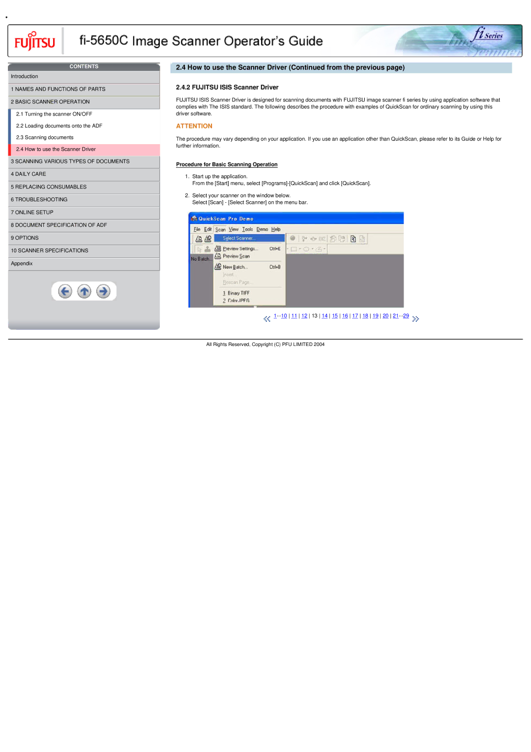 Fujitsu fi-5650C specifications Fujitsu Isis Scanner Driver 