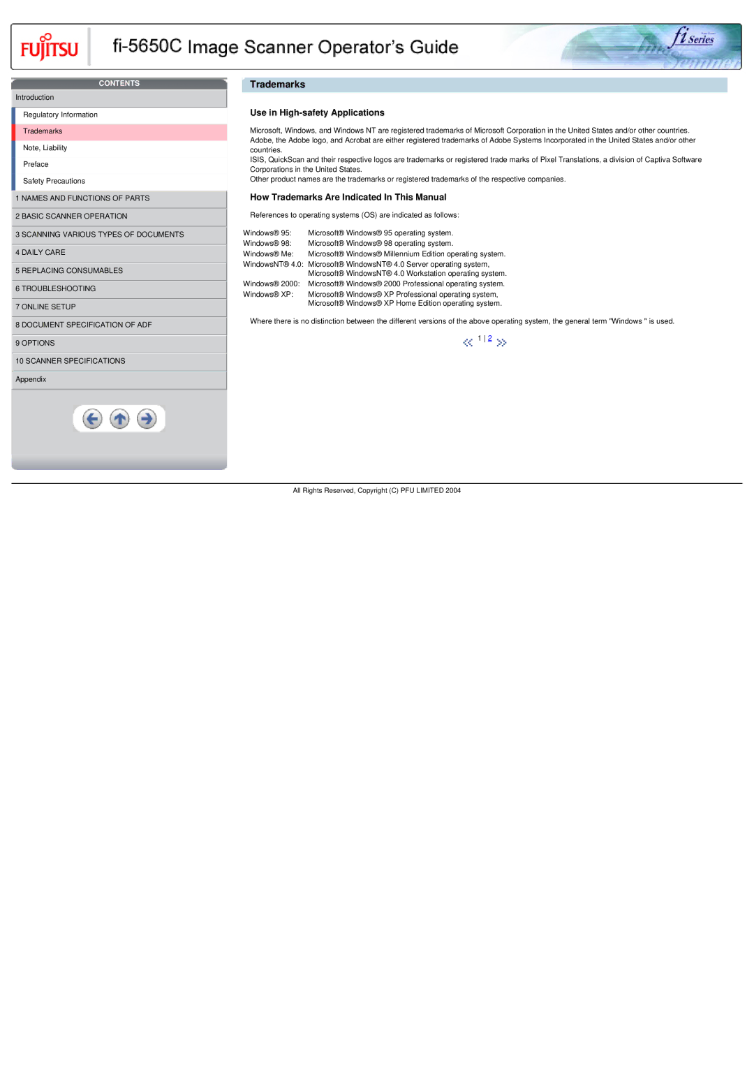 Fujitsu fi-5650C specifications How Trademarks Are Indicated In This Manual 