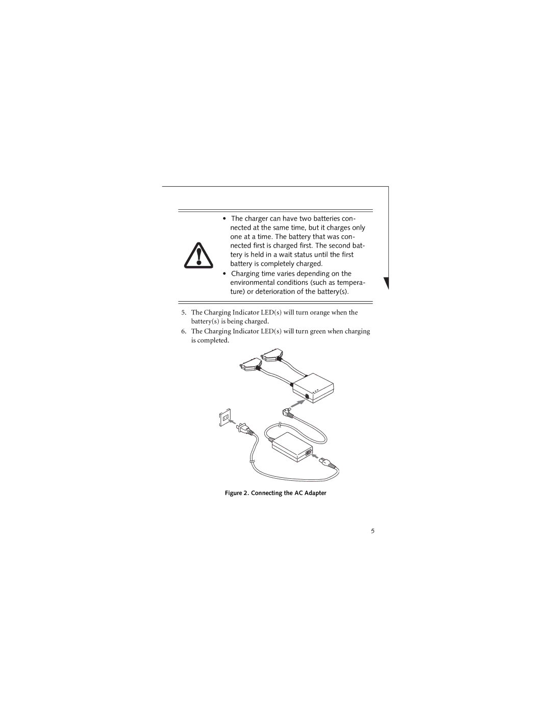 Fujitsu FJBC-GP manual Connecting the AC Adapter 