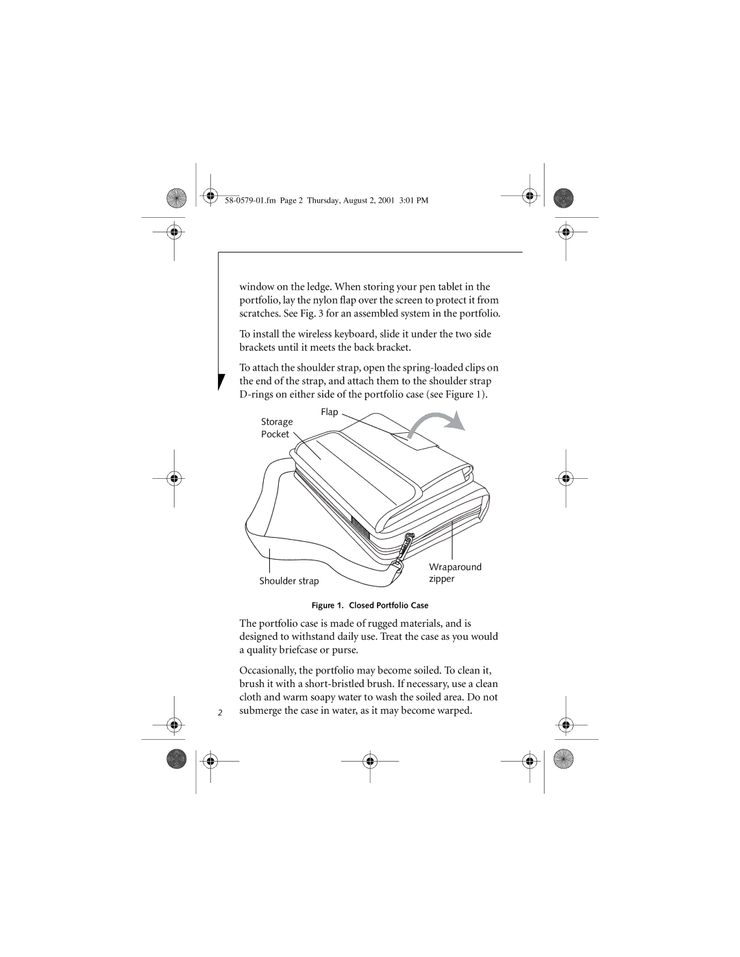 Fujitsu FMWCC45 manual Flap Storage Pocket 