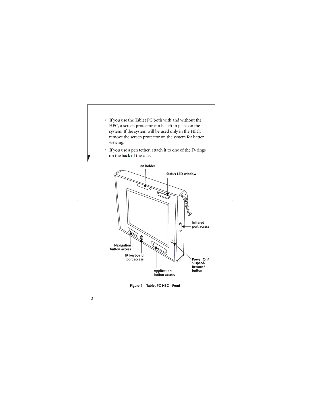 Fujitsu FPCCC27P manual Pen holder Status LED window 