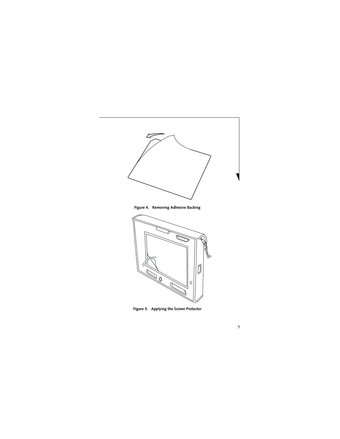 Fujitsu FPCCC27P manual Removing Adhesive Backing, Applying the Screen Protector 