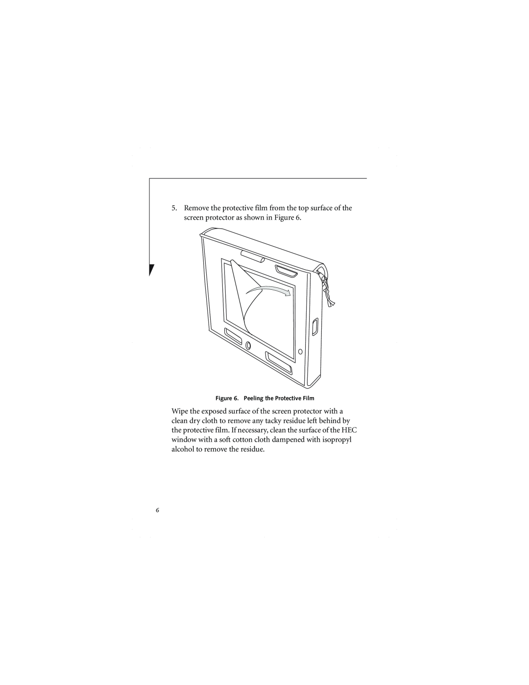 Fujitsu FPCCC27P manual Peeling the Protective Film 