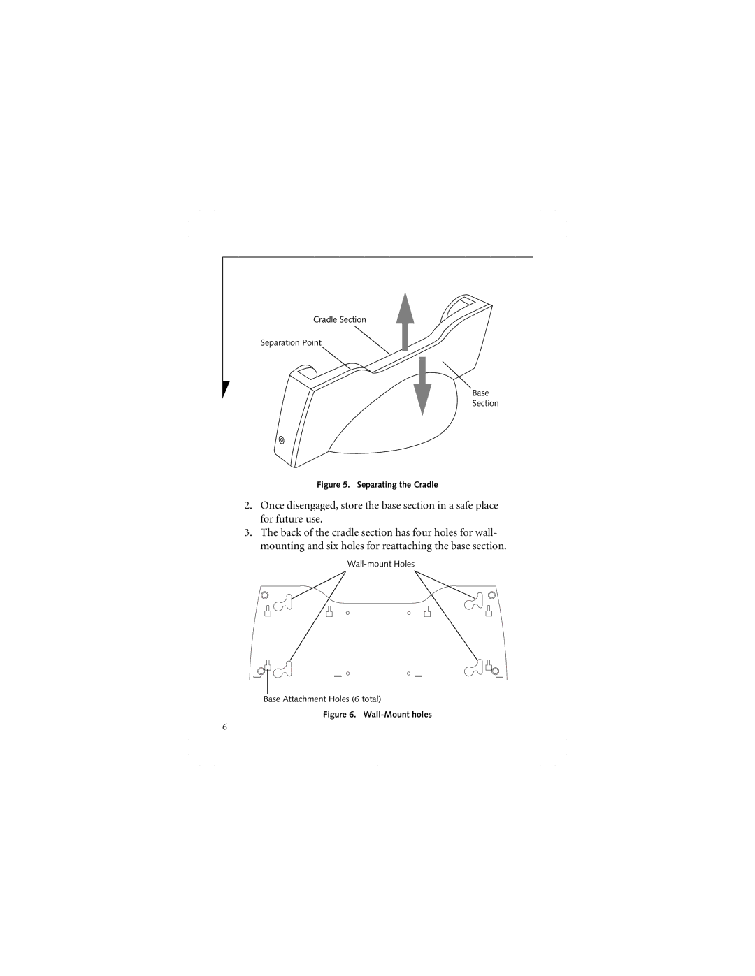 Fujitsu FPCCR05 manual Separating the Cradle 