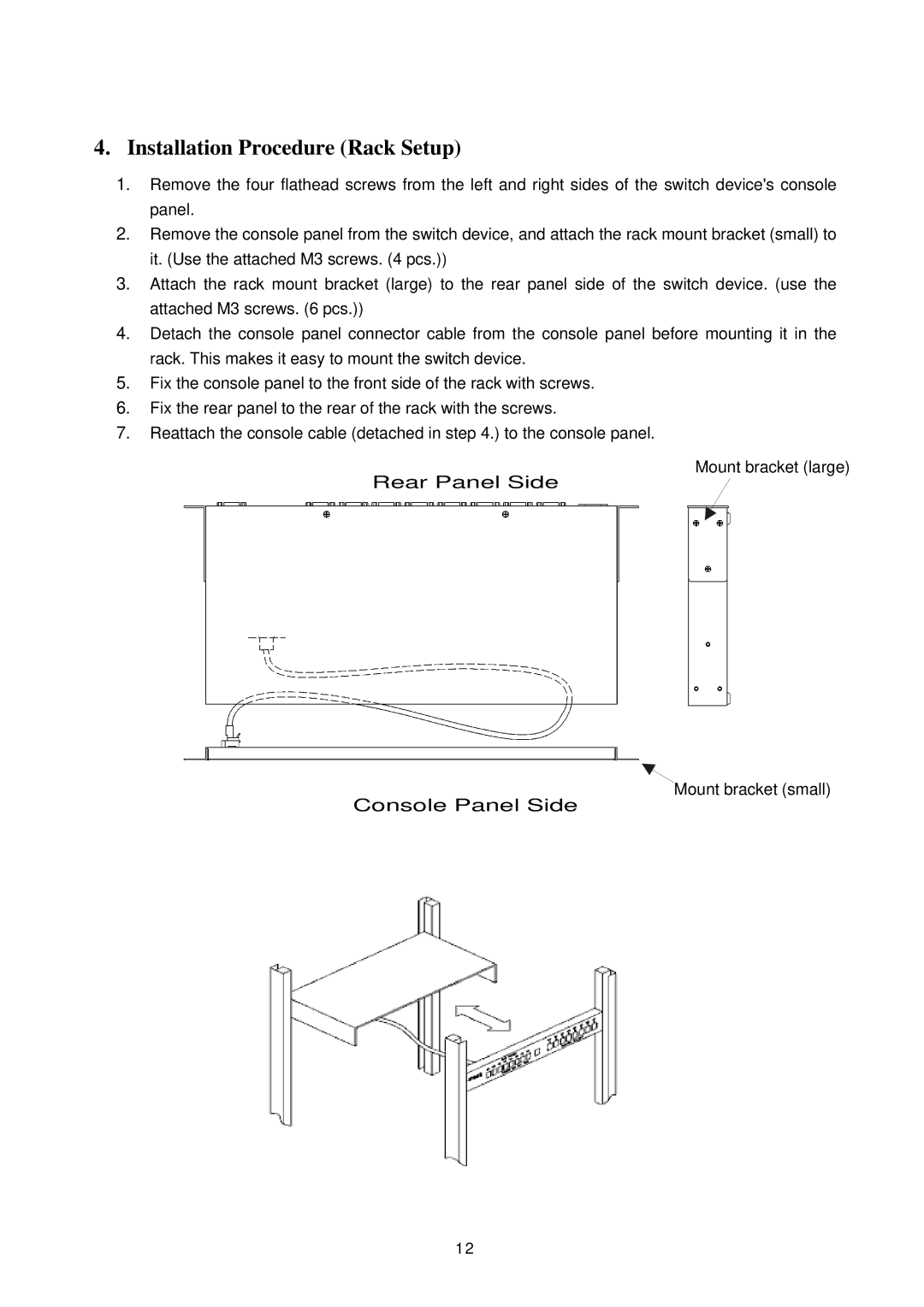 Fujitsu FS-1004MU, FS-1008MU user manual Installation Procedure Rack Setup 