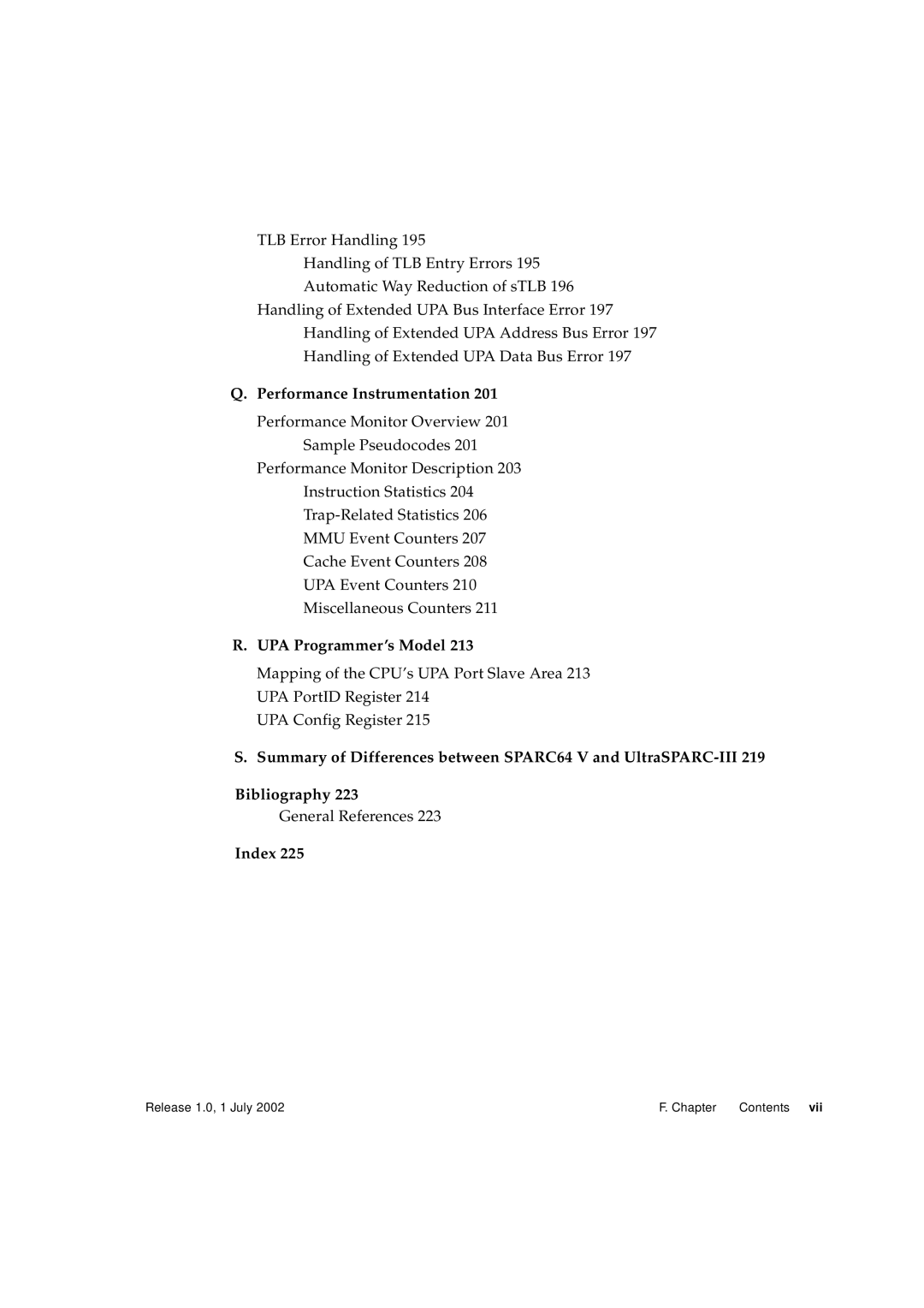 Fujitsu Fujitsu SPARC64 V manual UPA Programmer’s Model, General References, Index 