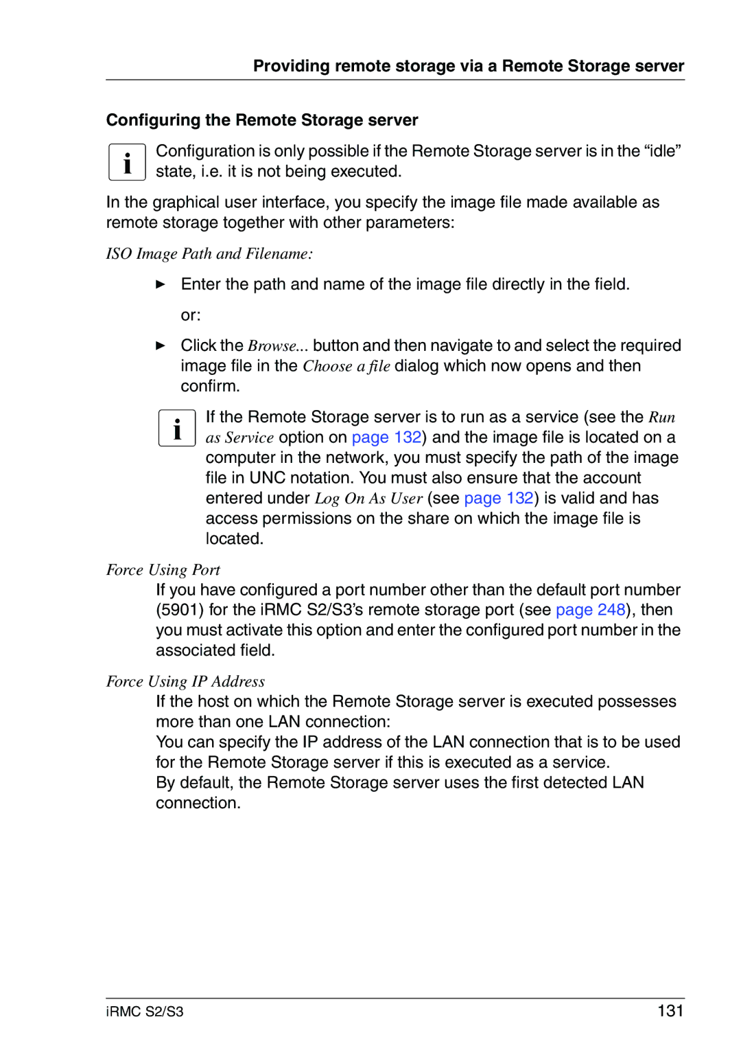 Fujitsu IRMC S2/S3 manual 131 