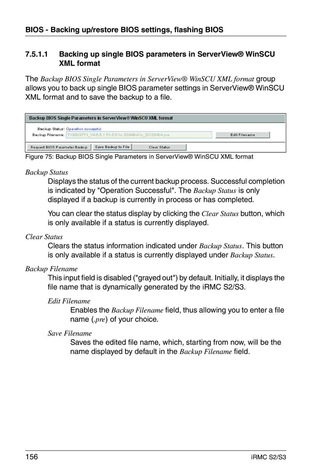 Fujitsu IRMC S2/S3 manual Edit Filename 