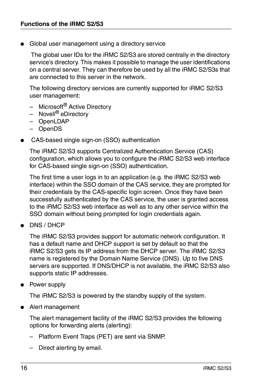 Fujitsu IRMC S2/S3 manual DNS / Dhcp 