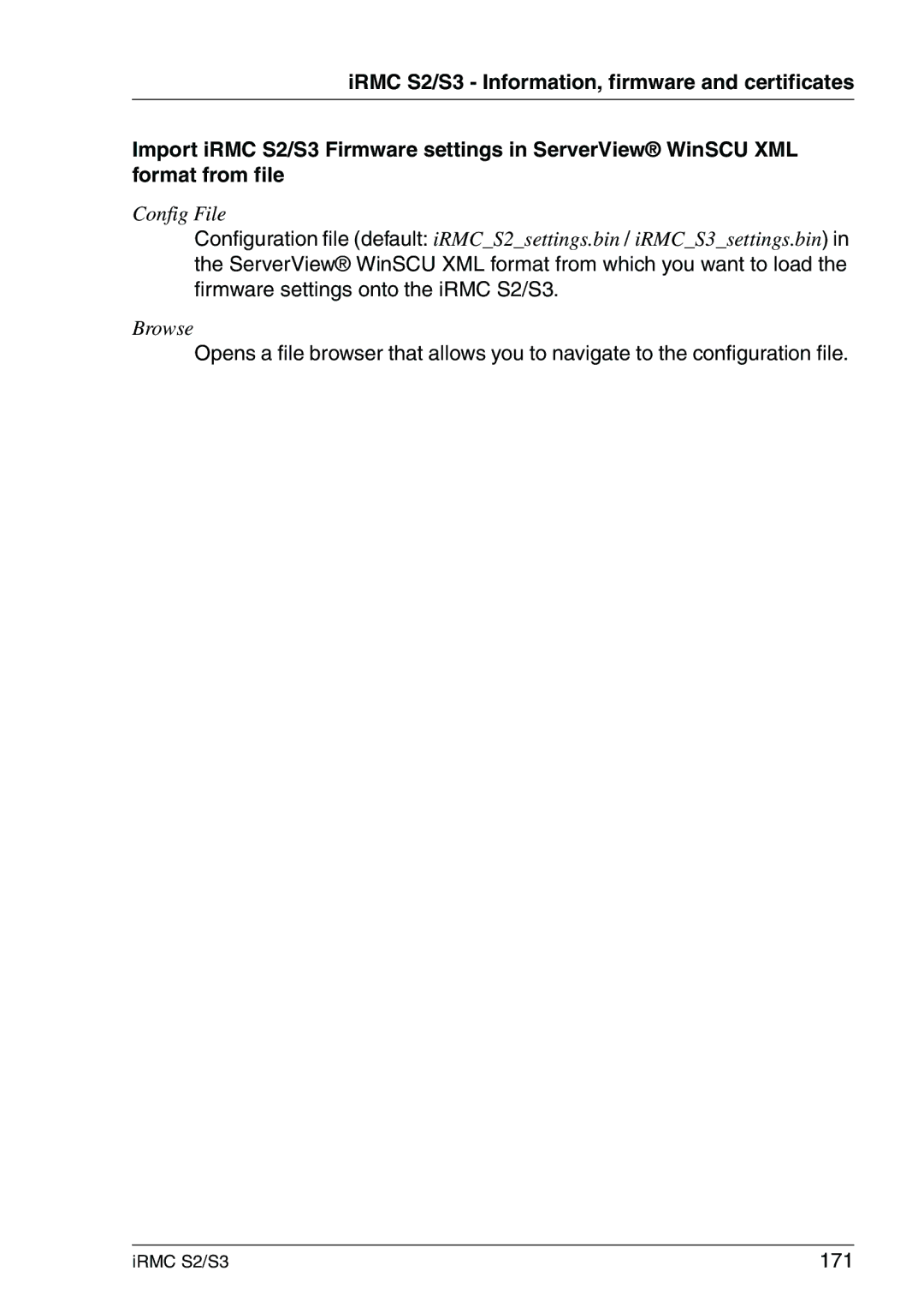 Fujitsu IRMC S2/S3 manual 171 