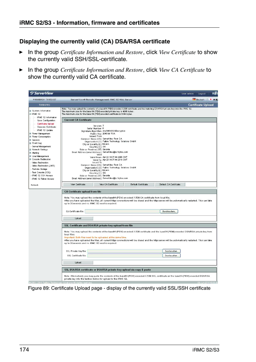 Fujitsu IRMC S2/S3 manual 174 