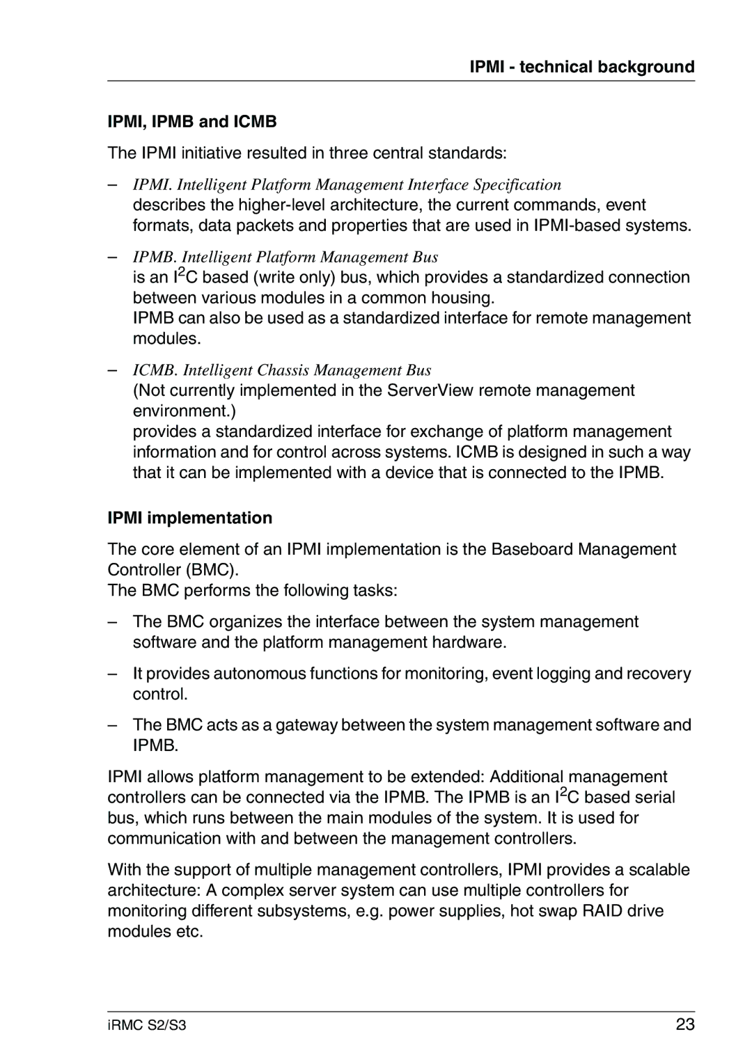 Fujitsu IRMC S2/S3 manual 