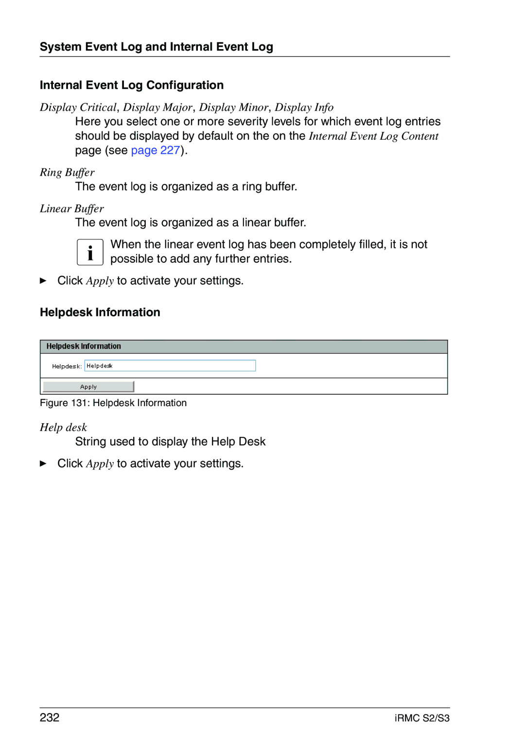 Fujitsu IRMC S2/S3 manual Helpdesk Information 