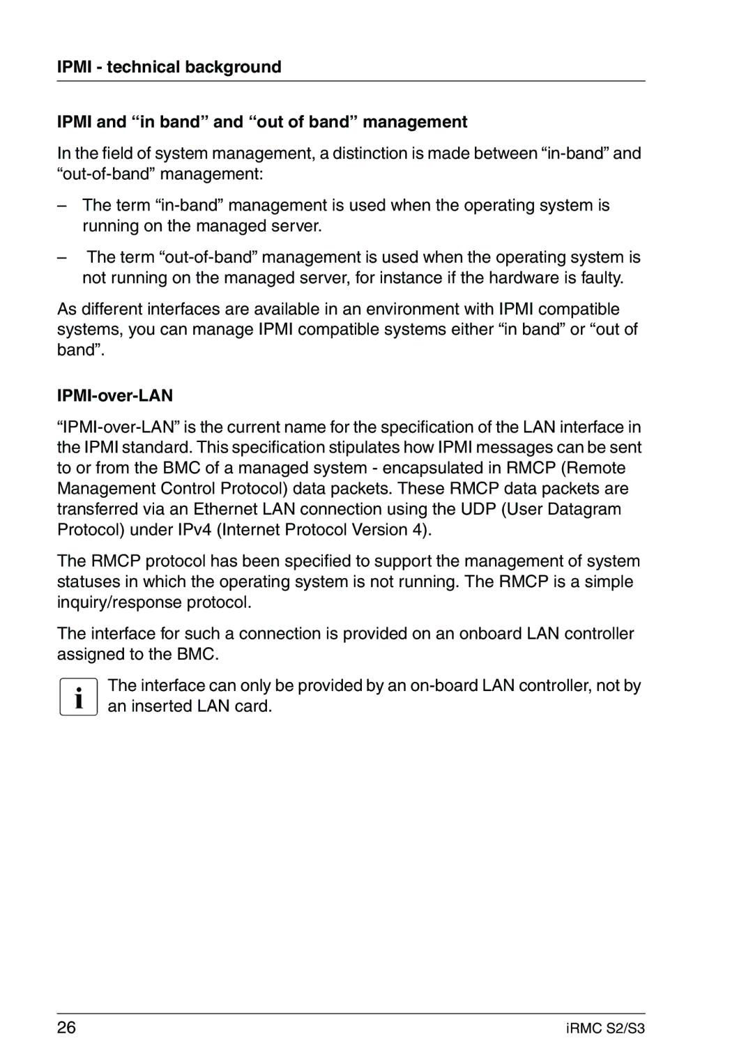 Fujitsu IRMC S2/S3 manual IPMI-over-LAN 