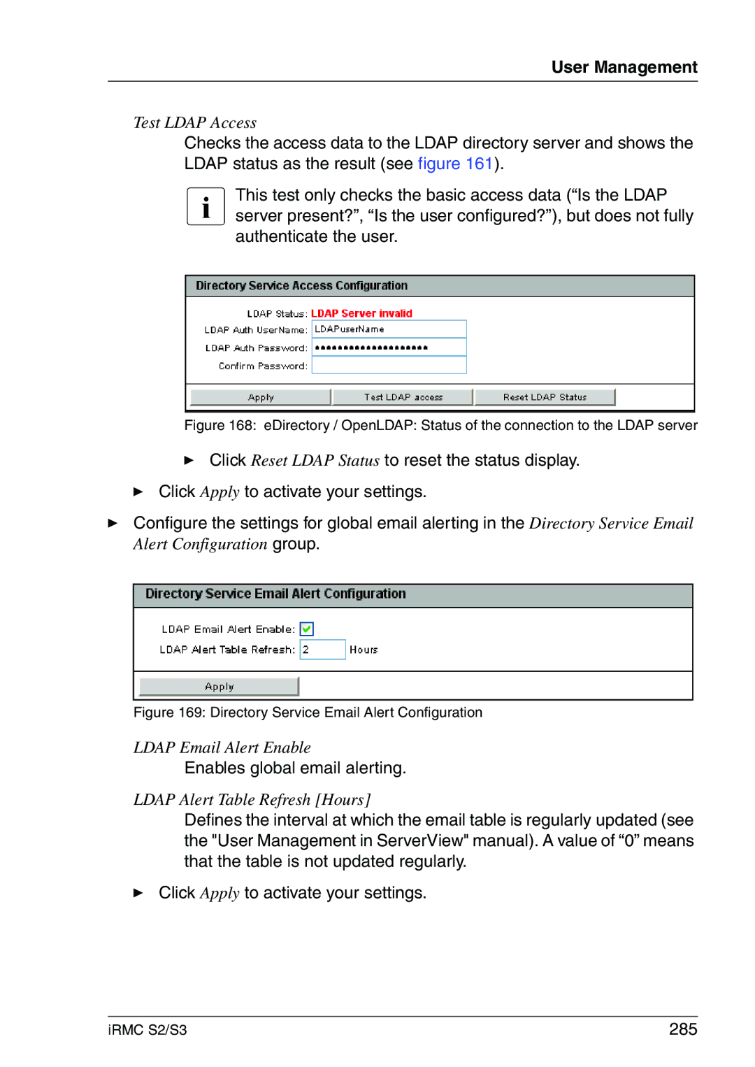 Fujitsu IRMC S2/S3 manual Enables global email alerting, 285 