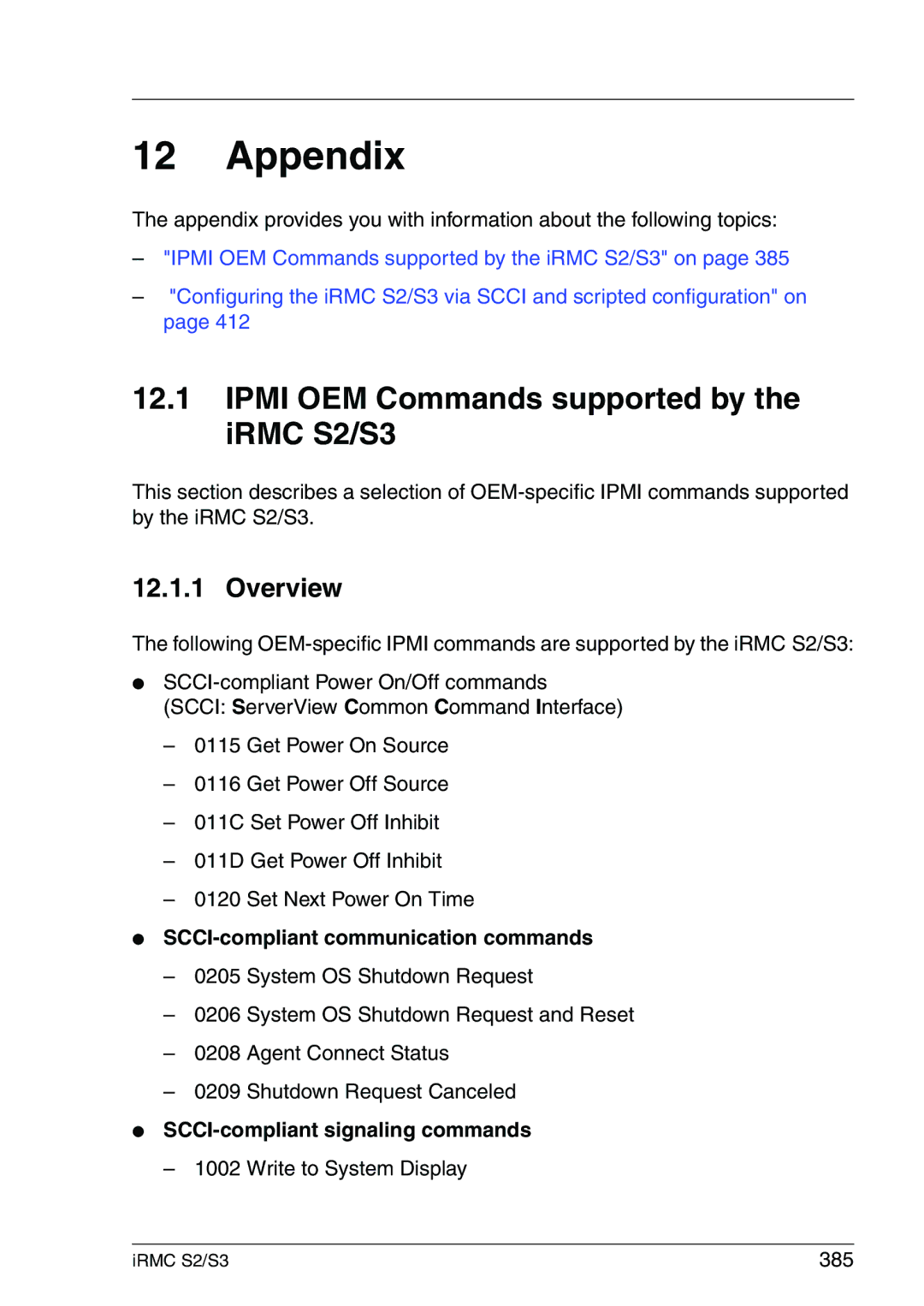 Fujitsu IRMC S2/S3 manual Ipmi OEM Commands supported by the iRMC S2/S3, Overview, SCCI-compliant communication commands 