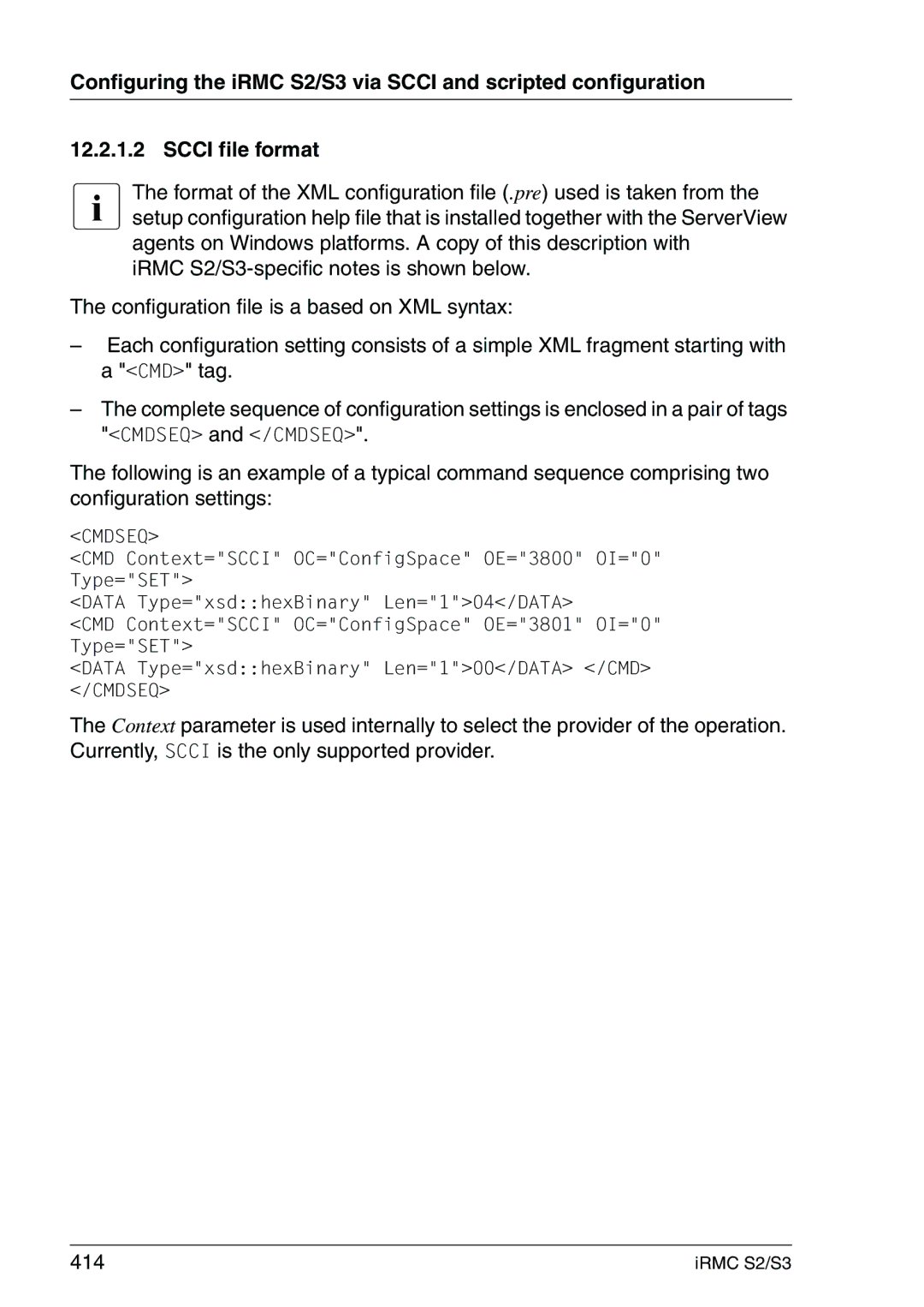 Fujitsu IRMC S2/S3 manual Cmdseq 