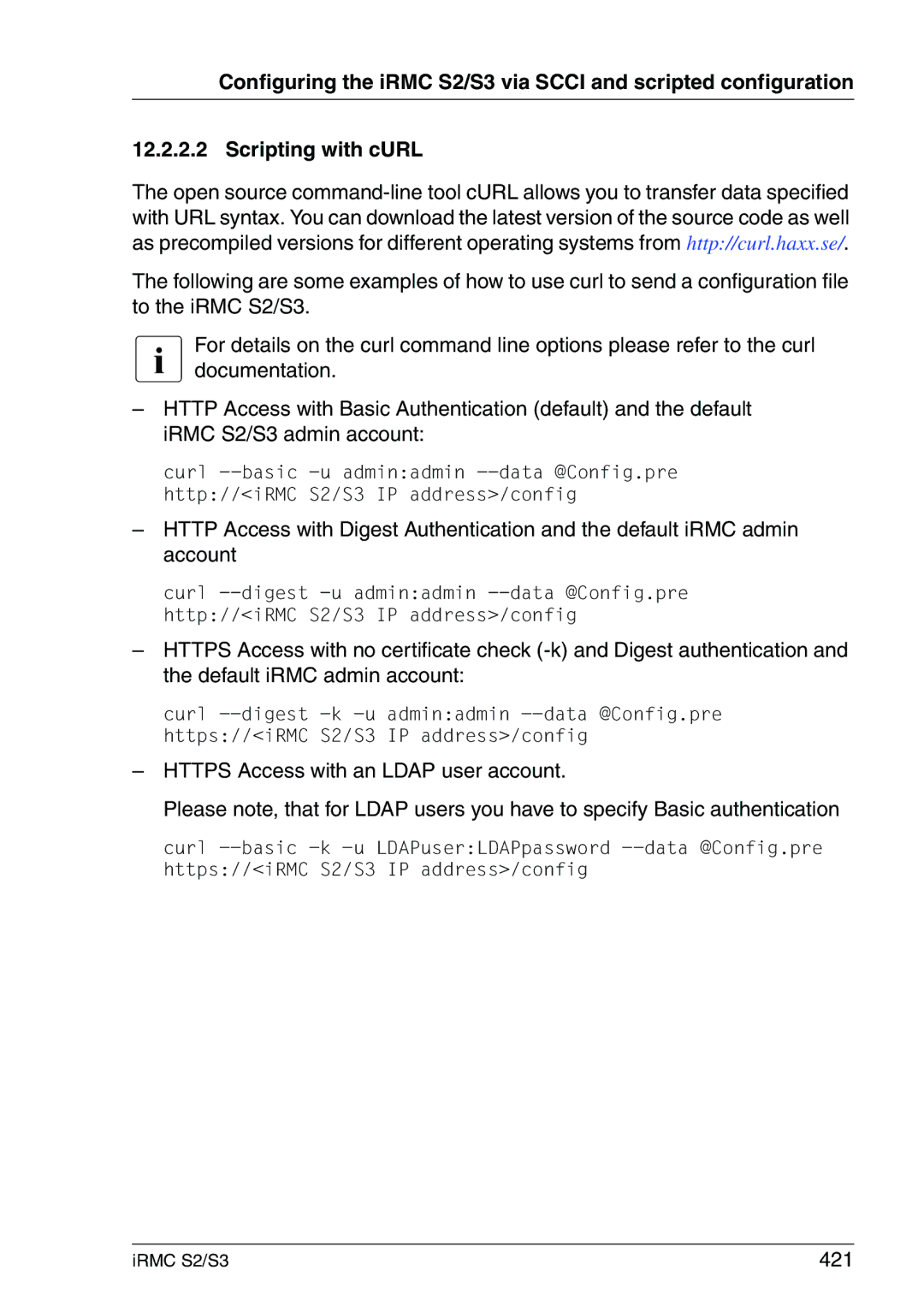 Fujitsu IRMC S2/S3 manual 421 