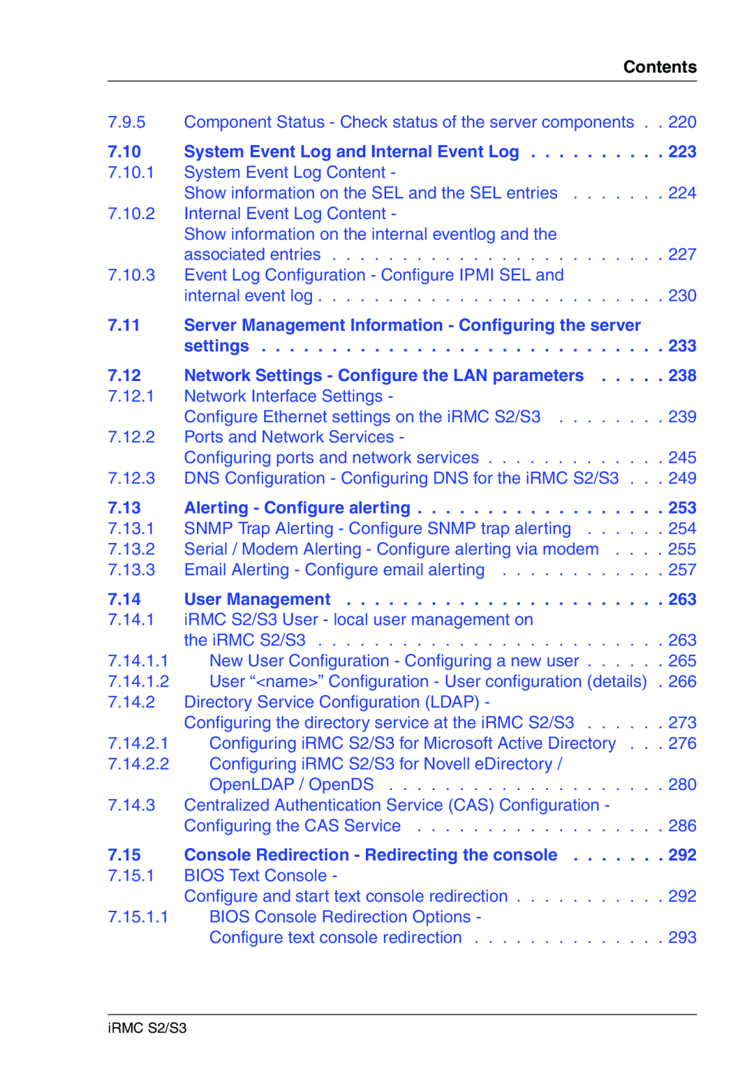 Fujitsu IRMC S2/S3 manual System Event Log and Internal Event Log 