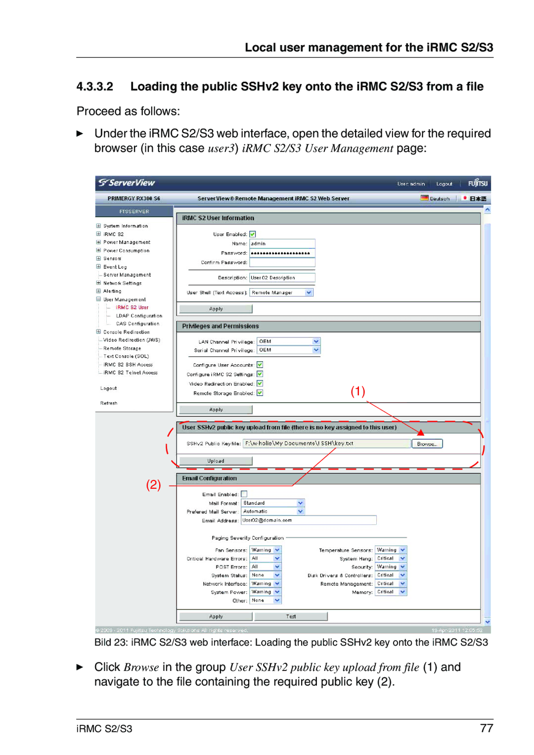 Fujitsu IRMC S2/S3 manual 