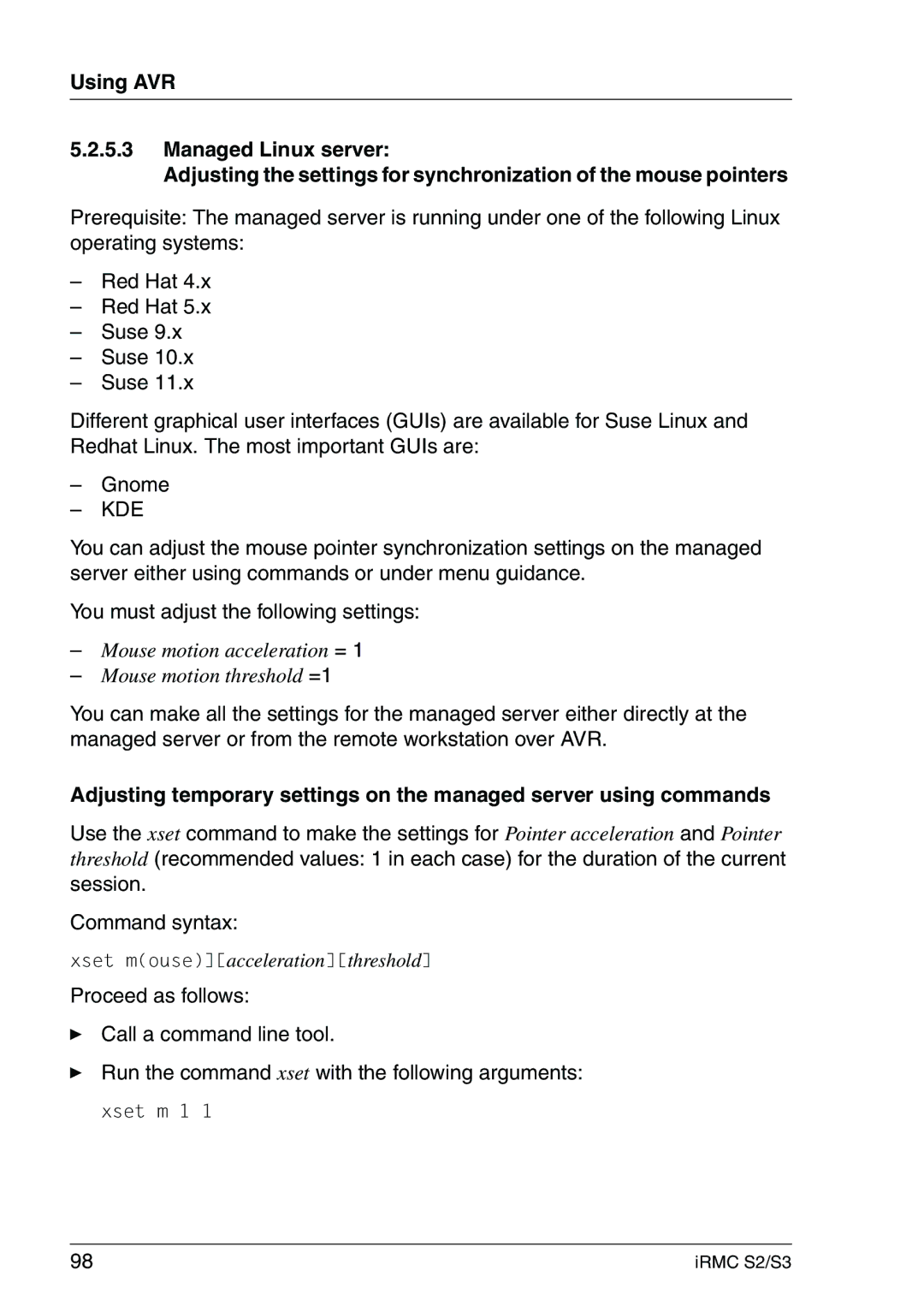 Fujitsu IRMC S2/S3 manual Kde 