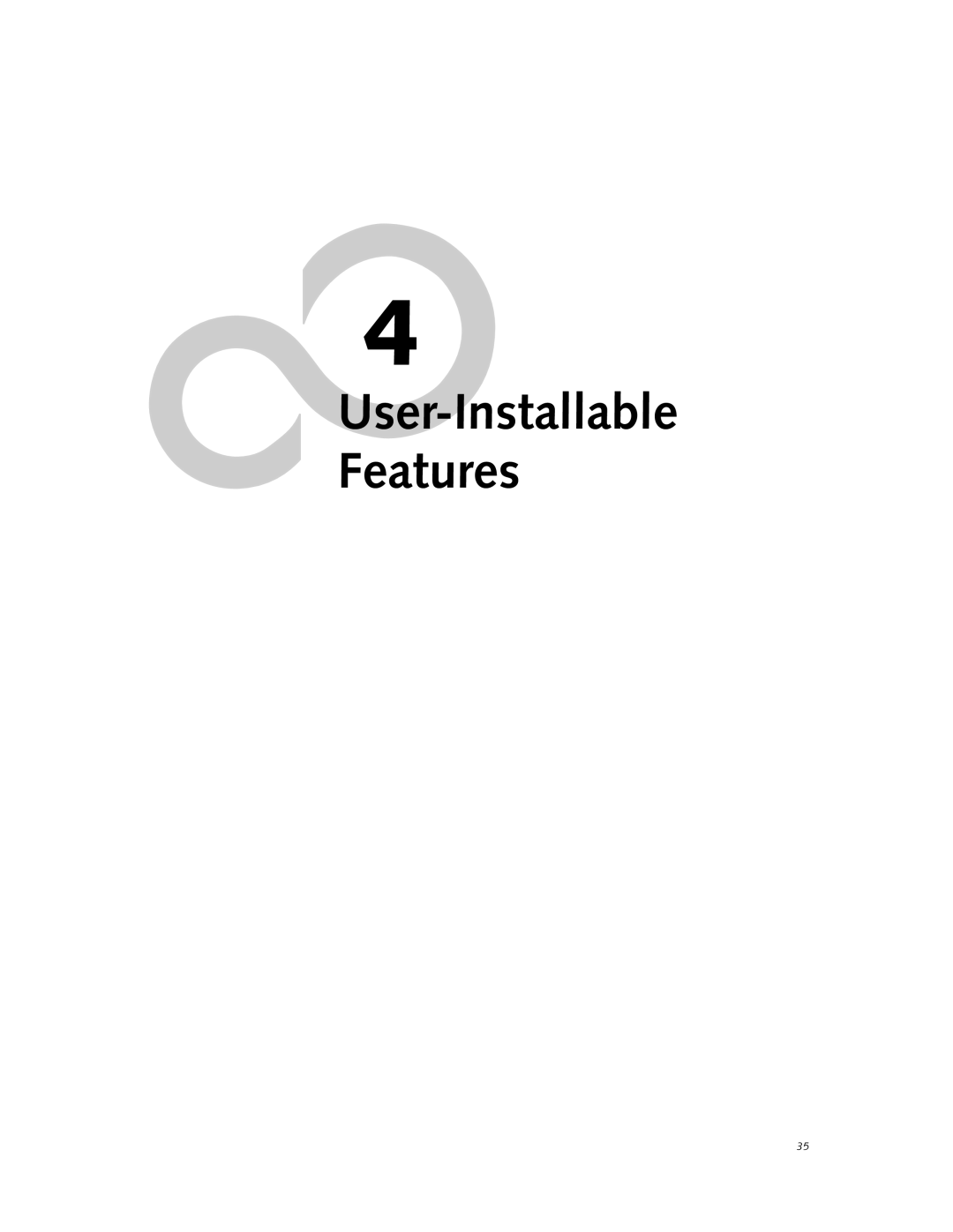 Fujitsu Laptop manual User-Installable Features 