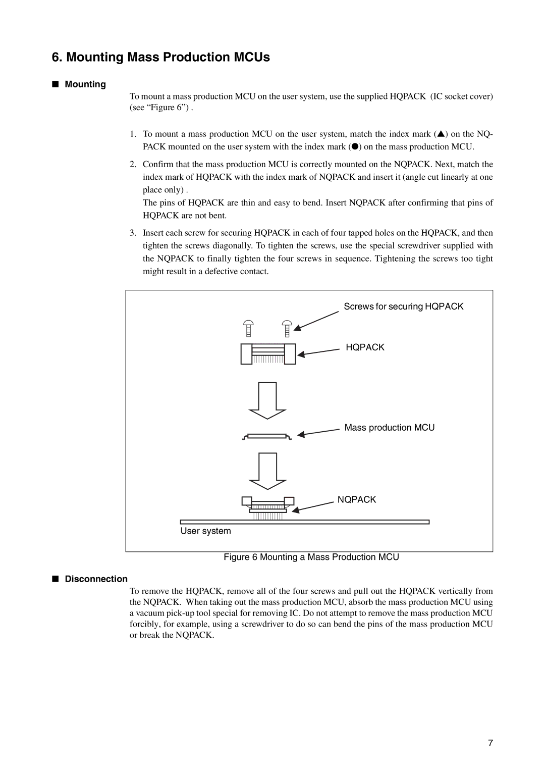 Fujitsu LQFP-52P operation manual Mounting Mass Production MCUs 