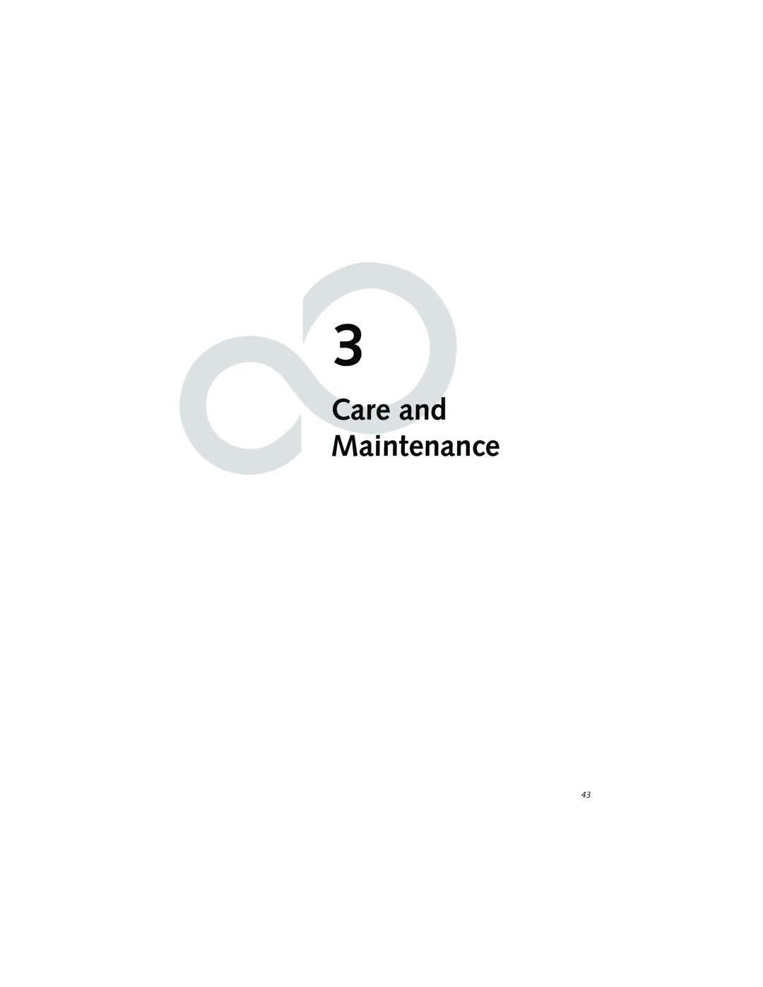 Fujitsu LT800P warranty Care and Maintenance 
