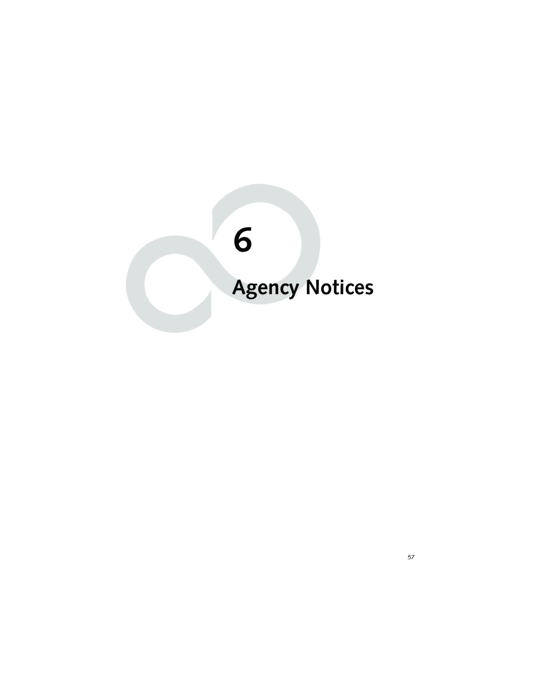 Fujitsu LT800P warranty Agency Notices 