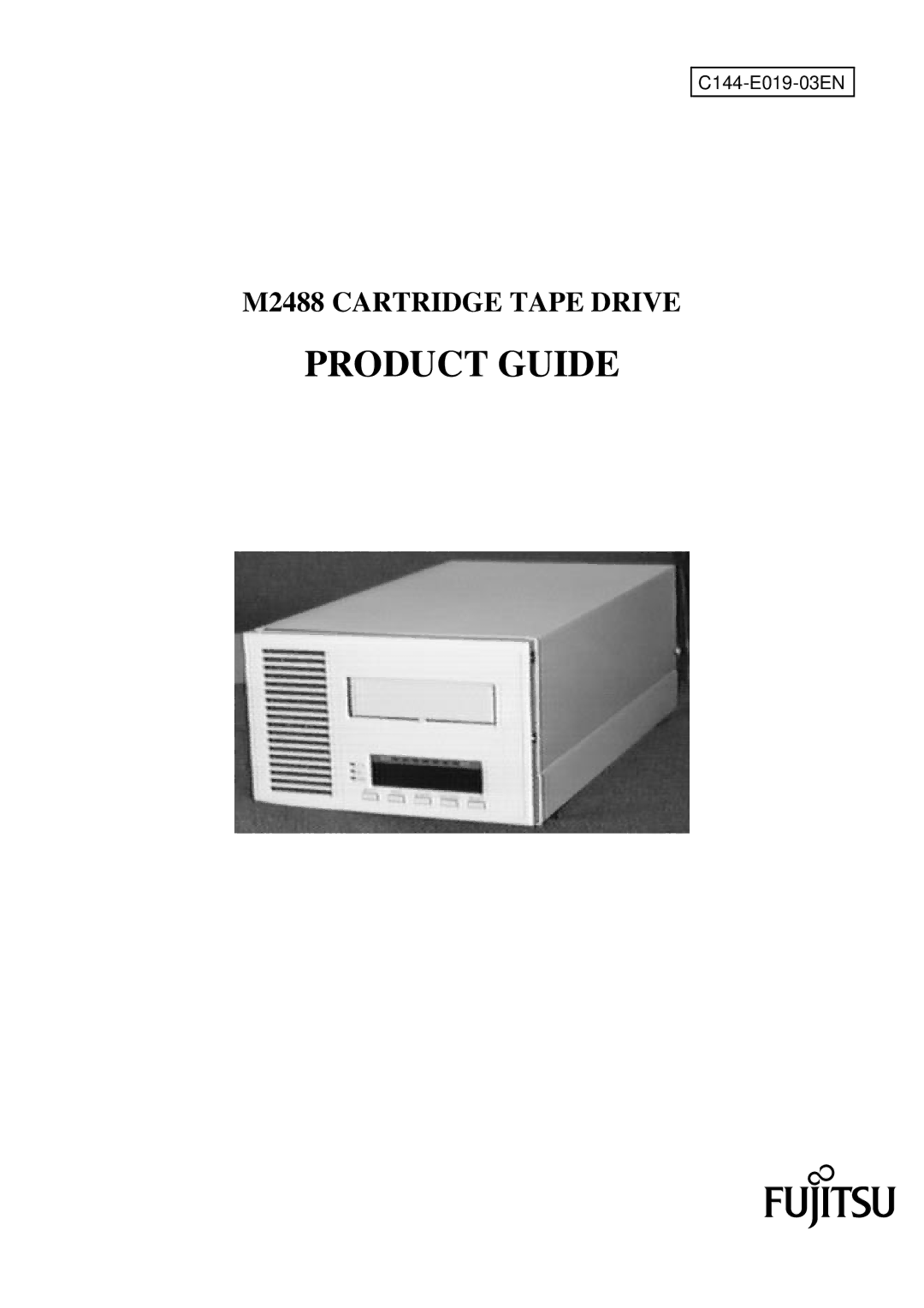 Fujitsu M2488 manual Product Guide 