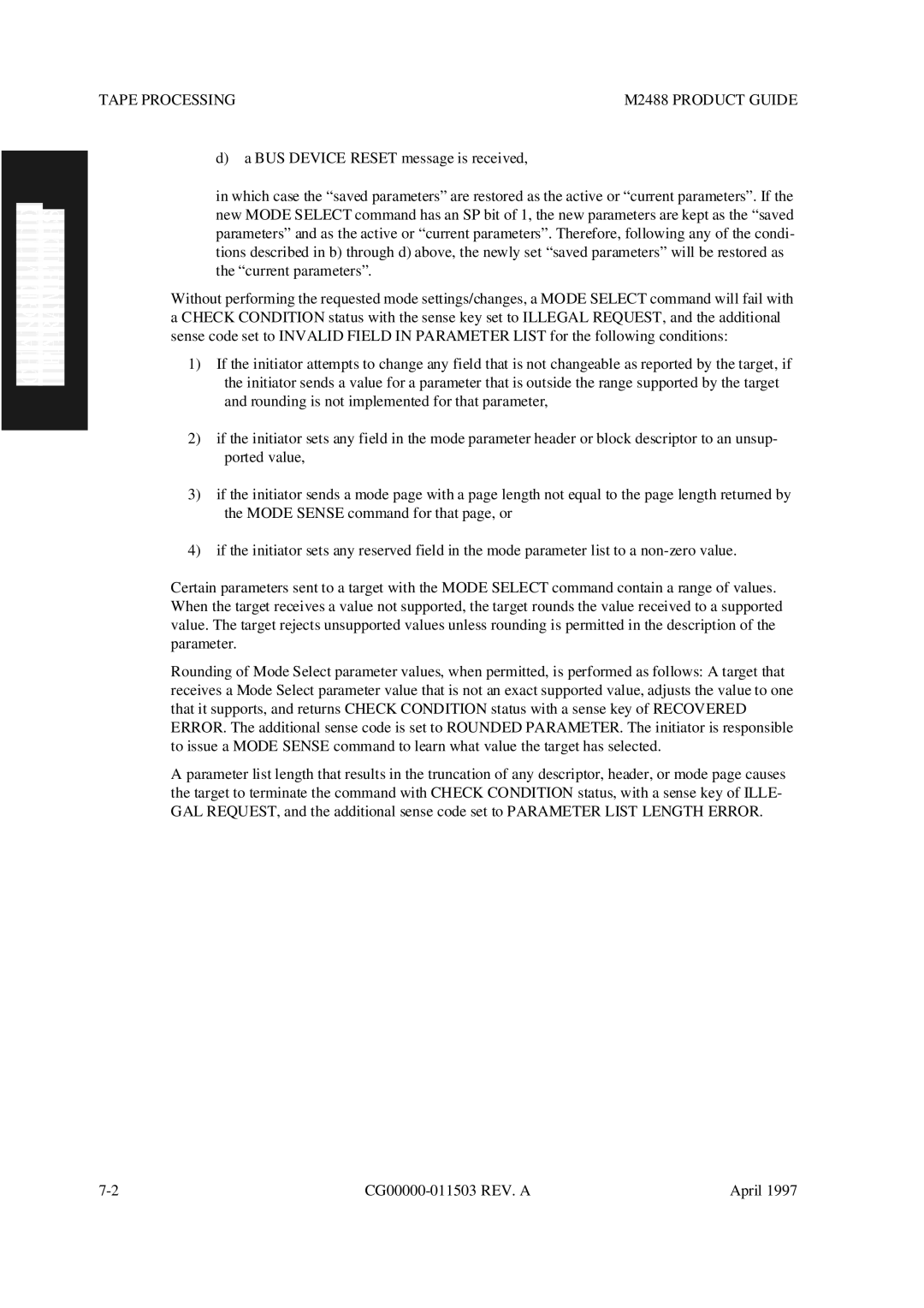 Fujitsu manual Tape Processing M2488 Product Guide 