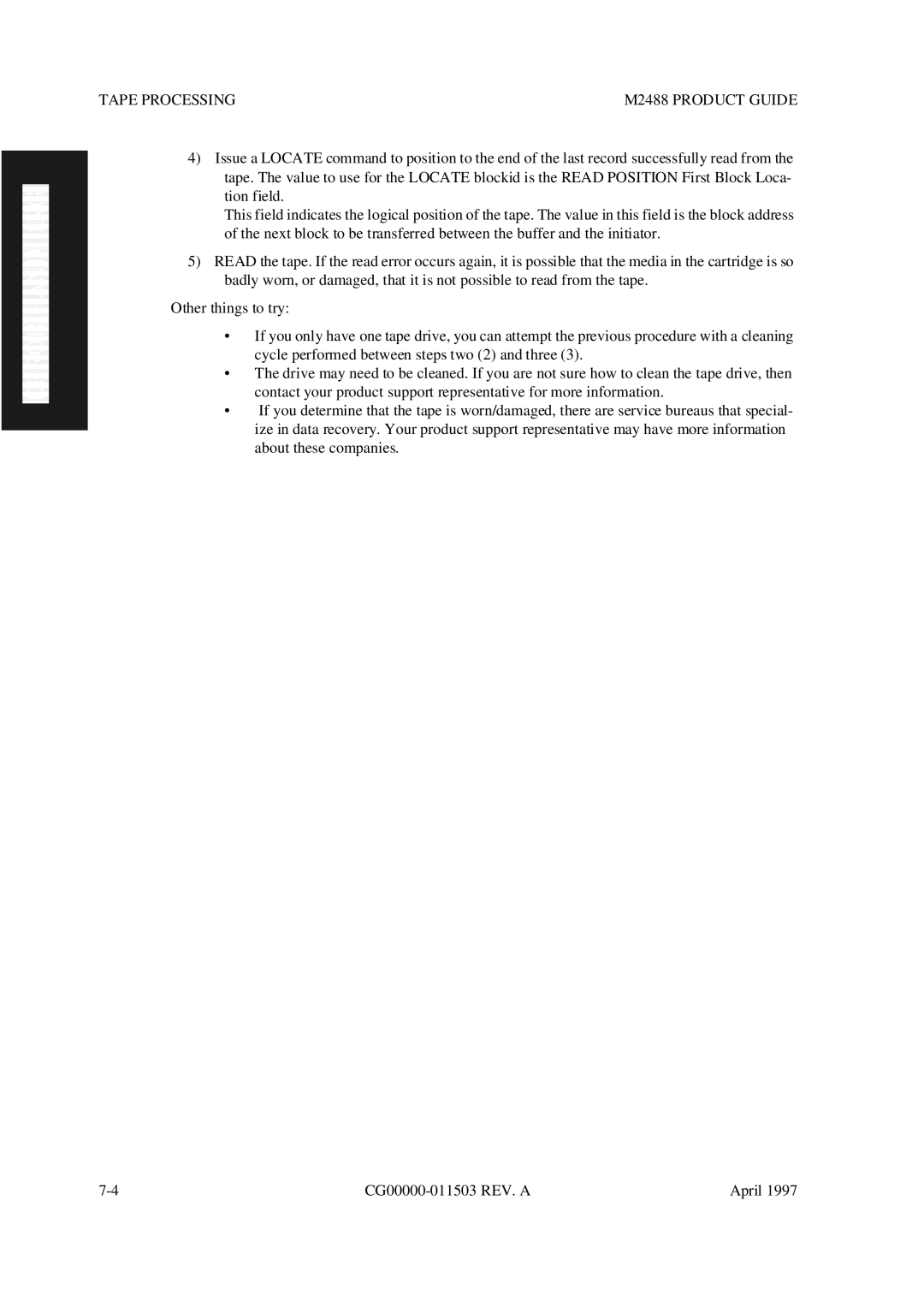 Fujitsu manual Tape Processing M2488 Product Guide 