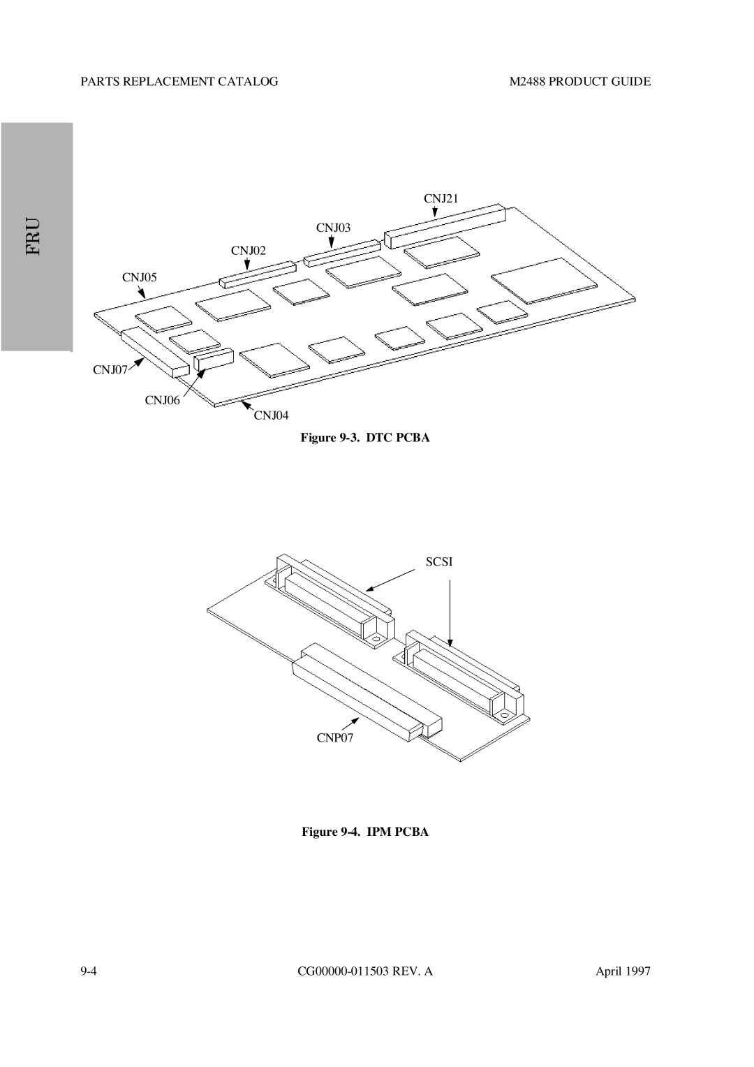 Fujitsu M2488 manual CNJ06 CNJ04, Scsi CNP07 