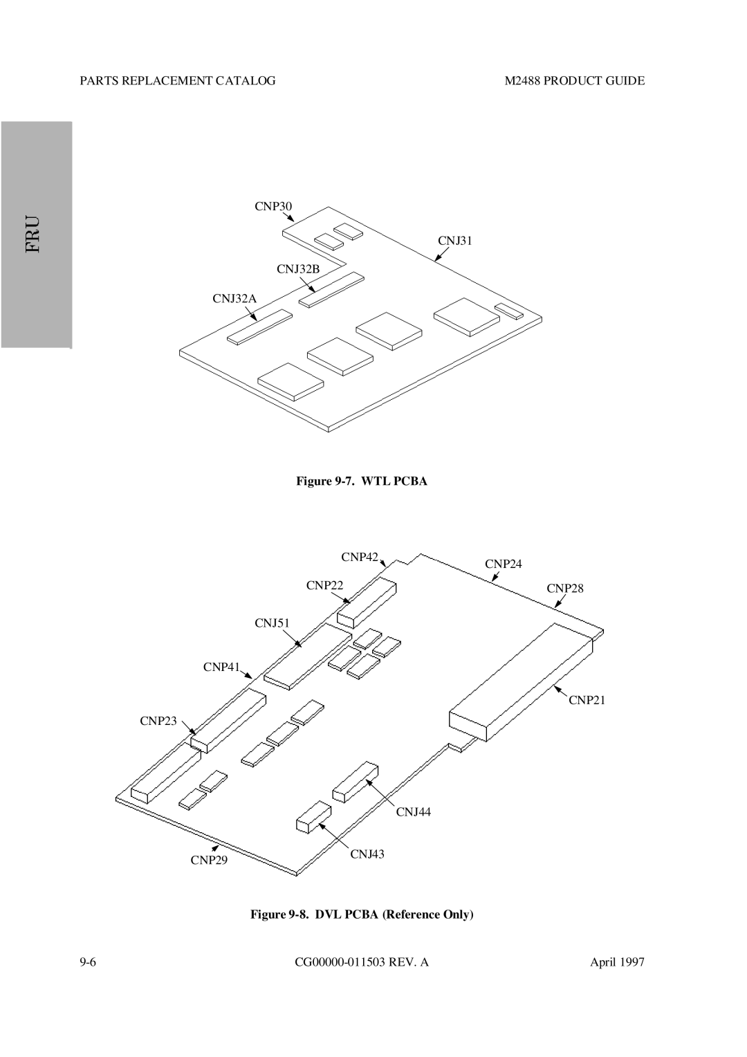 Fujitsu M2488 manual WTL Pcba 