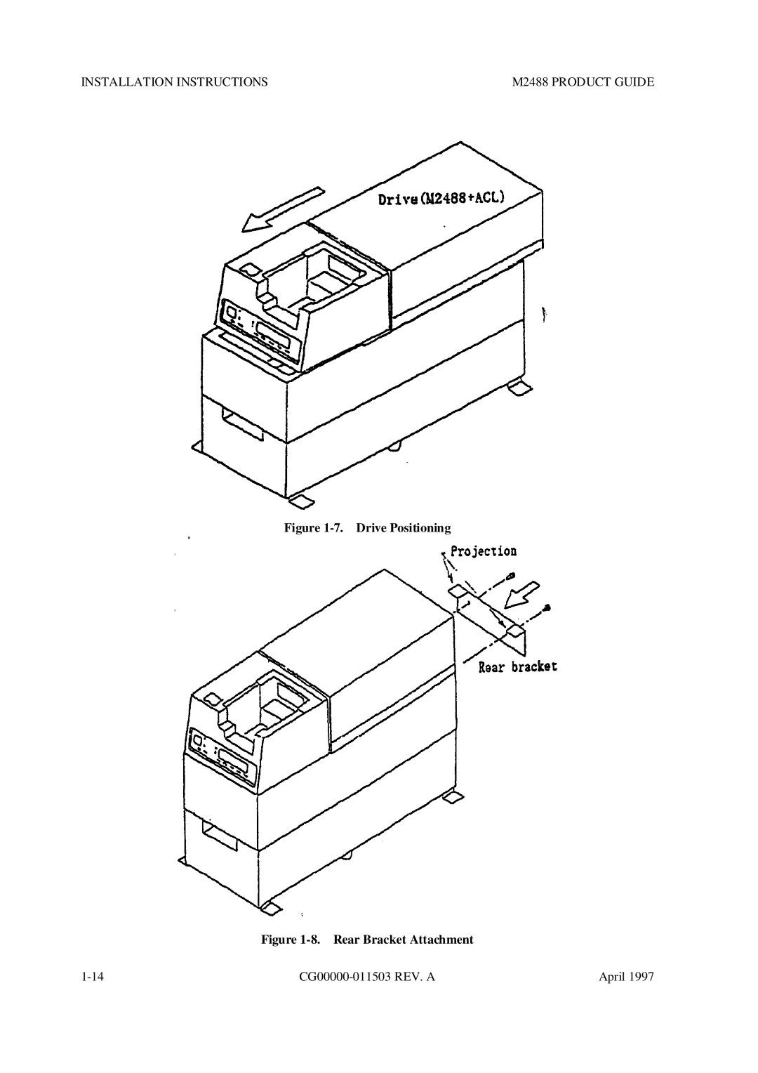 Fujitsu M2488 manual Drive Positioning 