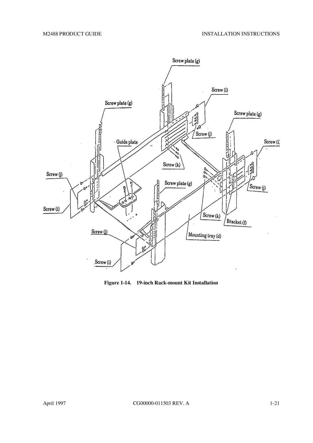 Fujitsu M2488 manual inch Rack-mount Kit Installation 